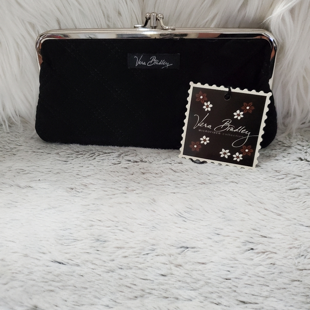 Vera Bradley double snap clutch